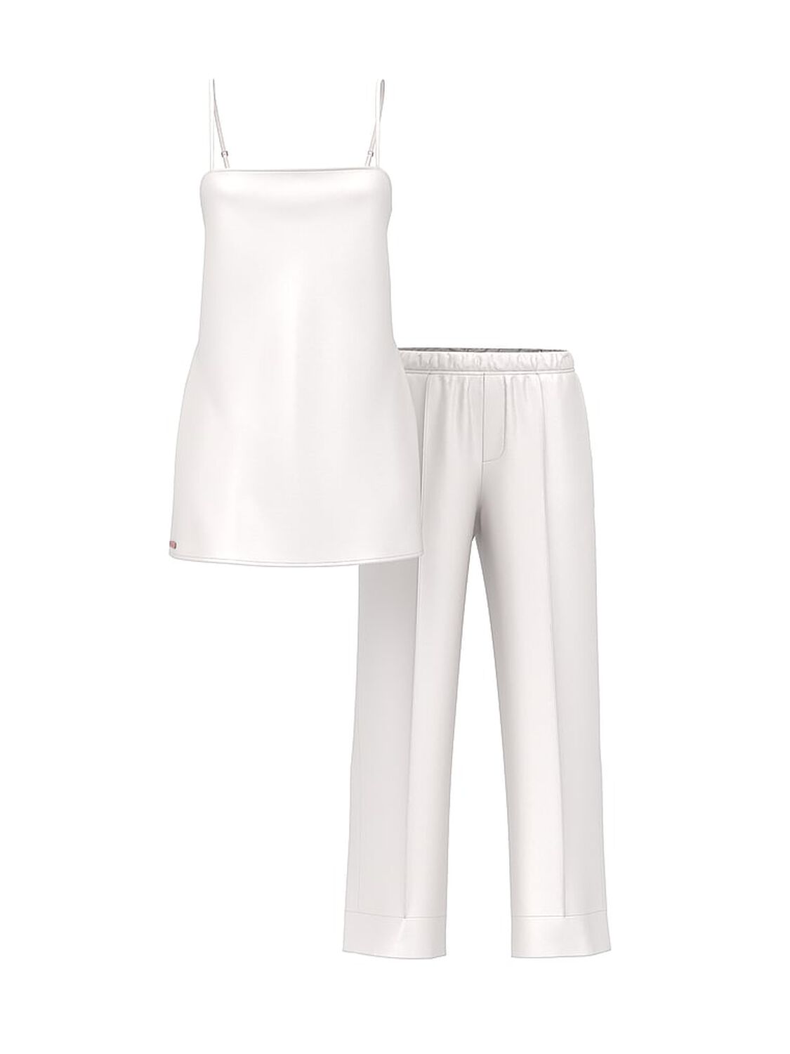 vs Victoria's Secret Luxe Satin Long-Sleeve Maxi Slip Dress Coconut White 1 of 1 