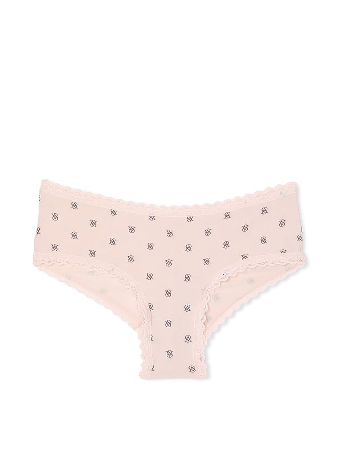 vs The Lacie Cotton Lace-Waist Cheeky Panty Pink Logo Dots 3 of 3 