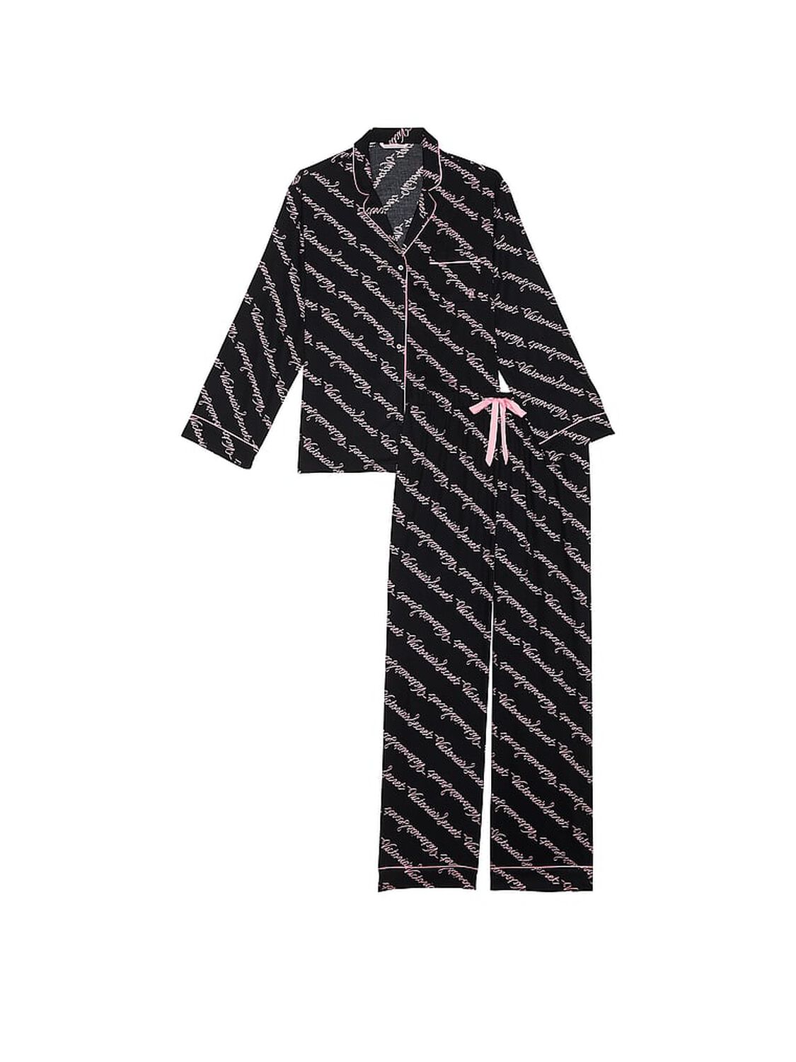 vs Victoria's Secret Flannel Long Pajama Set 3 of 4 