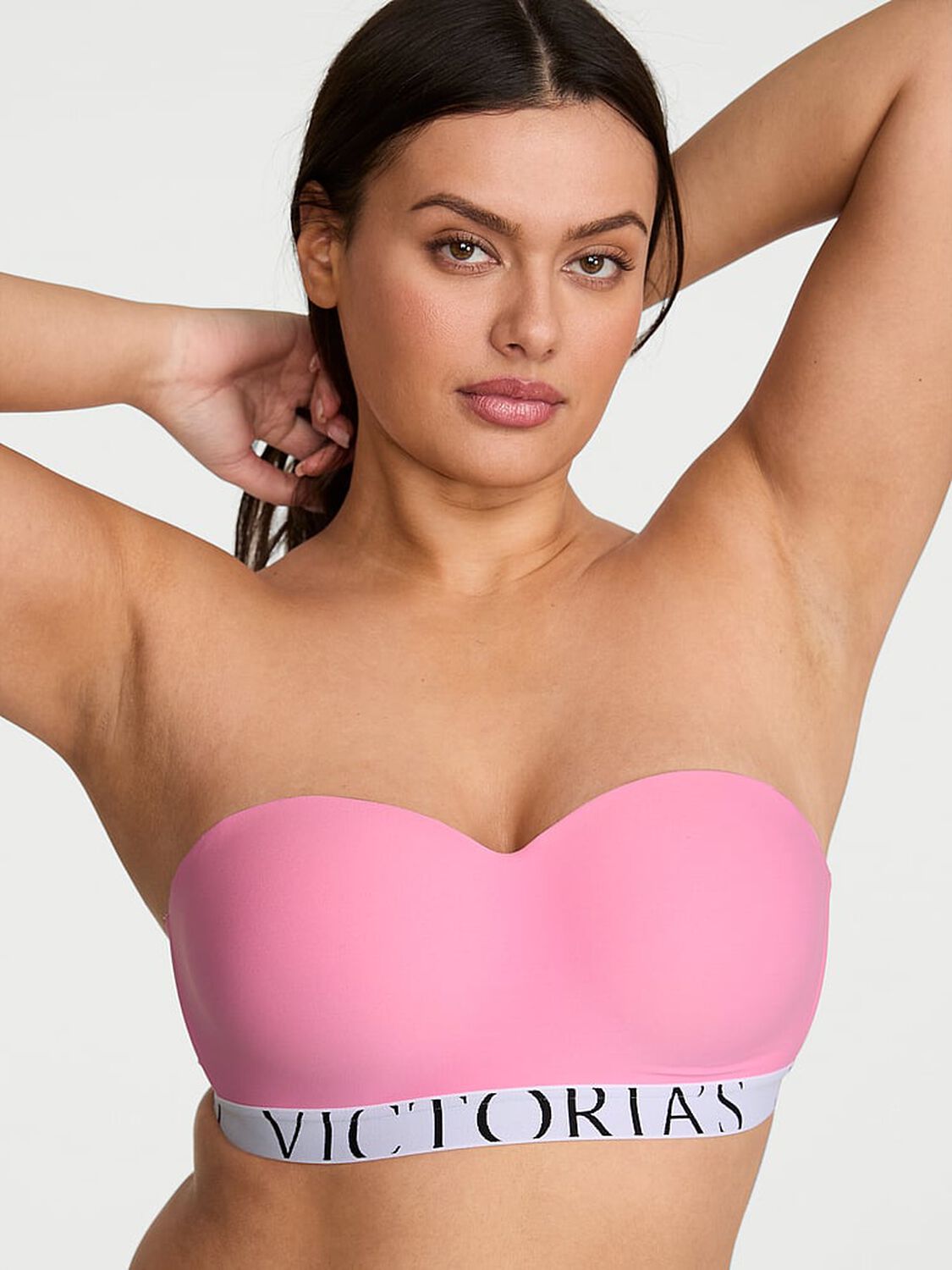 vs The T-Shirt The CoolBra&trade; Lightly Lined Balconette Strapless Bra Pink Sugar 1 of 2 