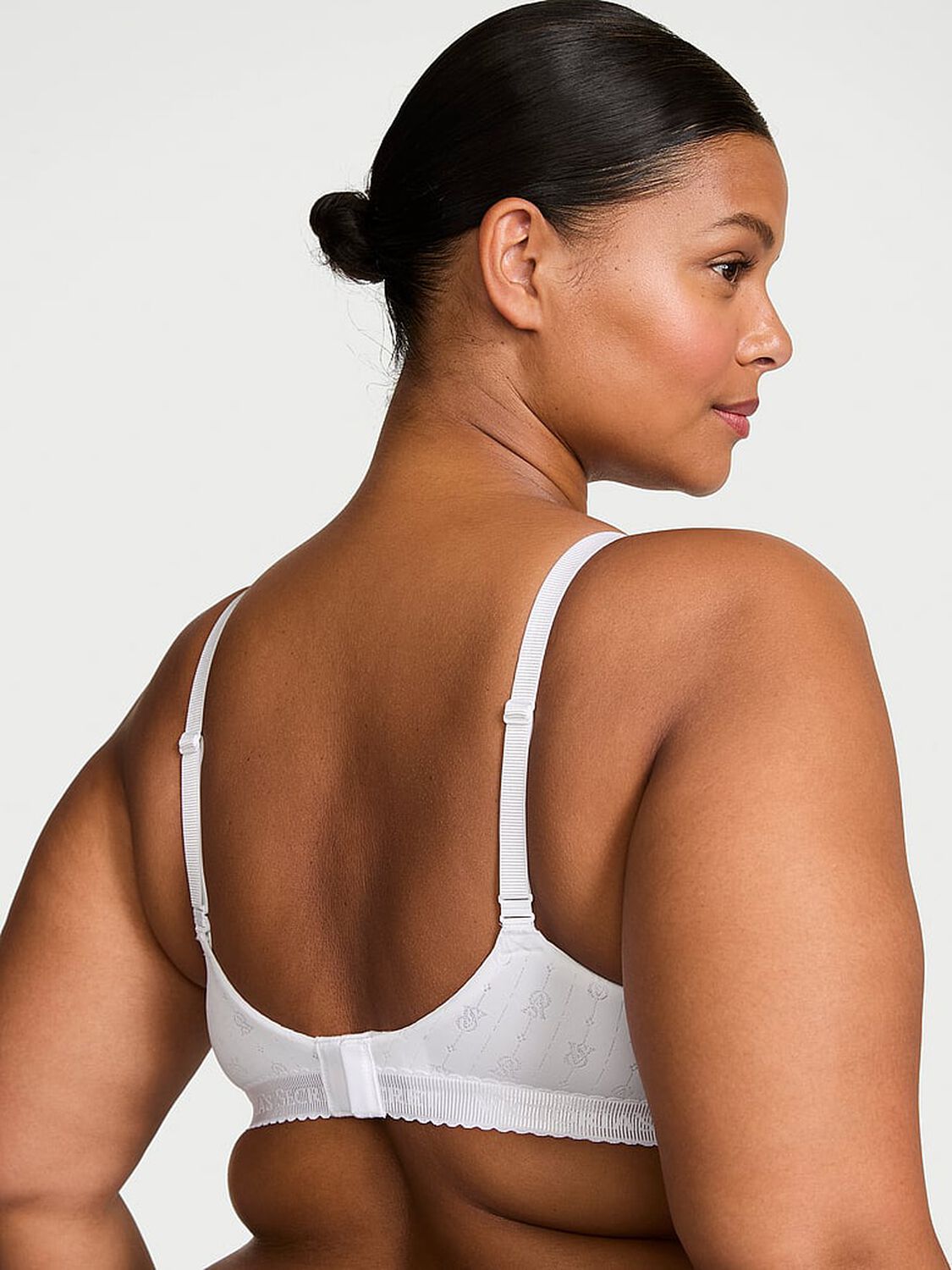 vs The T-Shirt Pointelle Logo Perfect Shape Push-Up Bra Vs White 2 of 3 