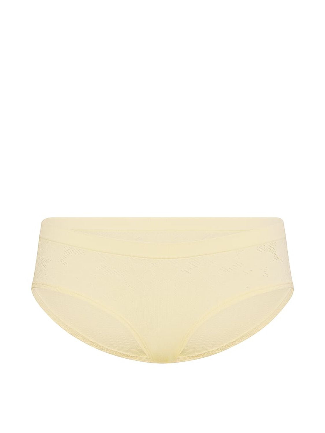 vs Seamless Seamless Floral Rib Hiphugger Panty Sunny Honey 3 of 3 