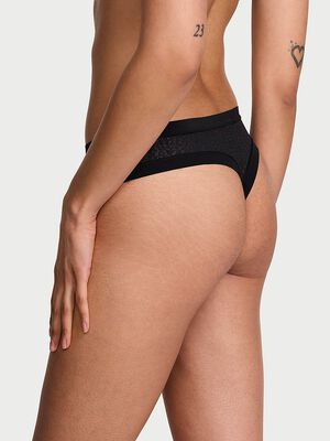 No-Show Leopard Lace Thong Panty