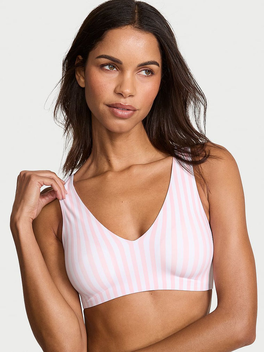 vs The T-Shirt SlumberBra™ Pink Stripes 1 of 2 