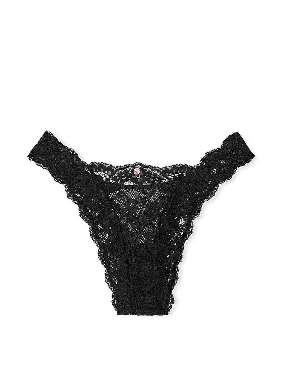 vs Dream Angels Lace Brazilian Panty Black 3 of 3 