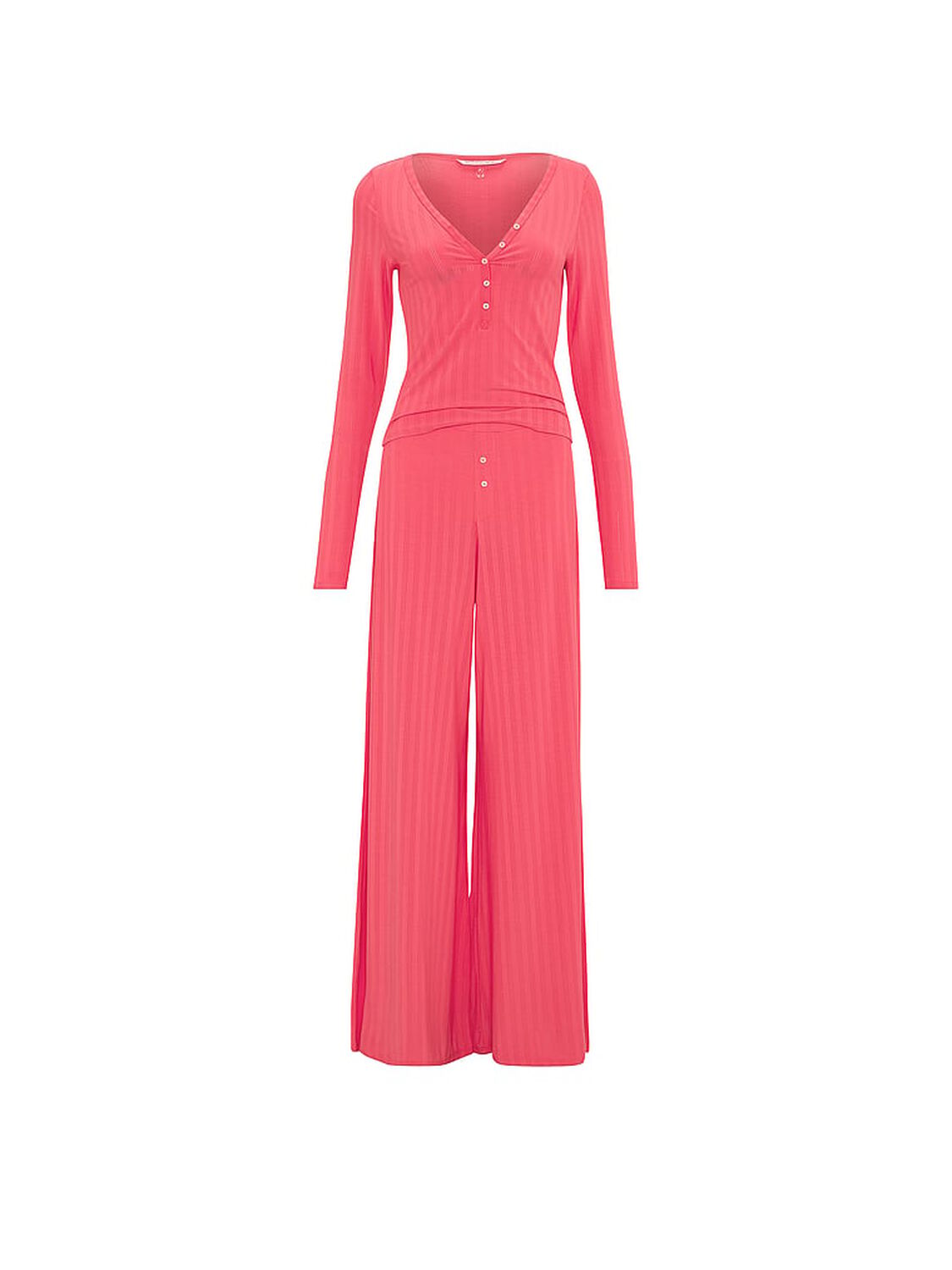vs Victoria's Secret SoSoft&trade; Modal Ultra-Fine Henley Top & Pant Set Wild Watermelon 3 of 3 