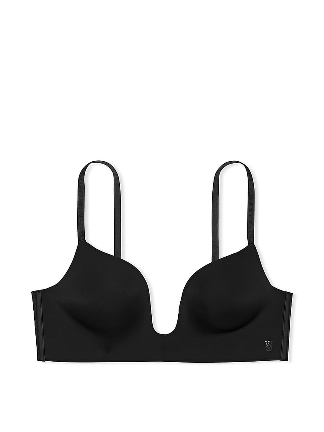 vs Victoria's Secret Bare Plunge Low-Back Bra Black 3 of 3 