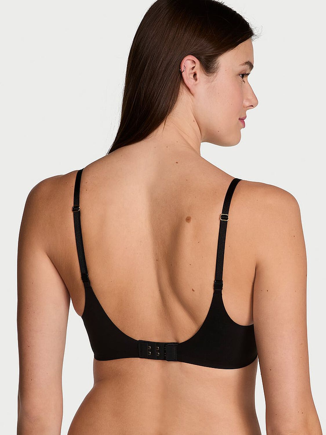 vs Dream Angels Smooth Lightly Lined Demi Bra Black 2 of 4 