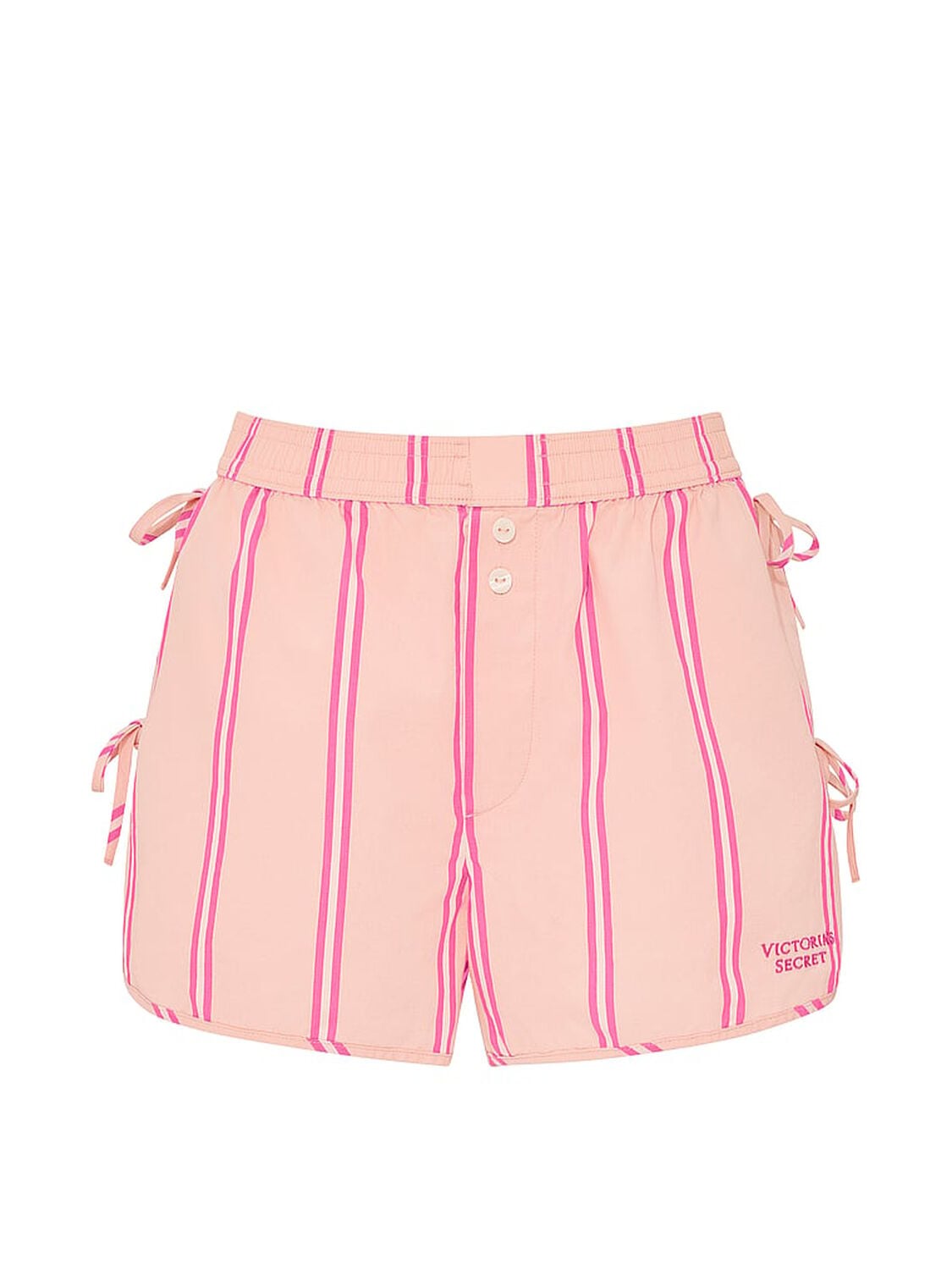 vs Victoria's Secret Mix & Match Sleep Heritage Cotton Pajama Shorts Pink Gin Stripes 3 of 4 