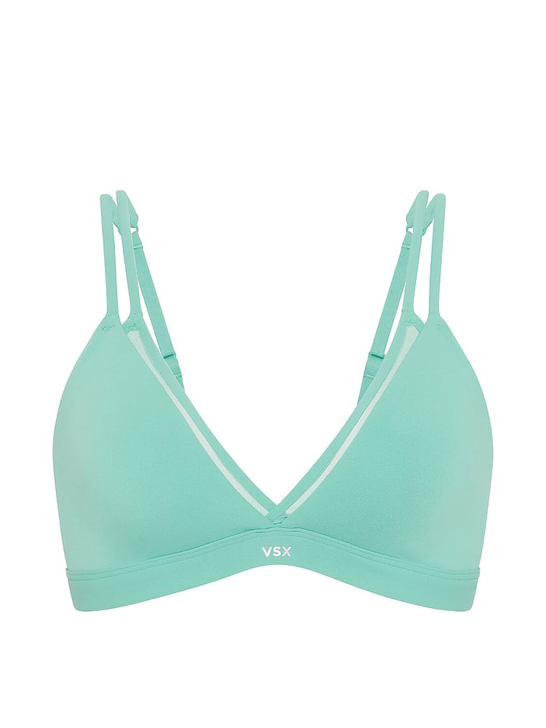 vs Vsx VSX Elevate&trade; Layered Triangle Sports Bra Dusty Turquoise 3 of 3 