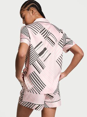 Glazed Satin Short Pajama Set