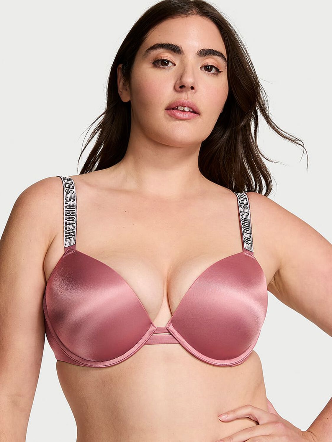 vs Very Sexy Shine Strap Push-Up Bra Vintage Rose 2 of 6 