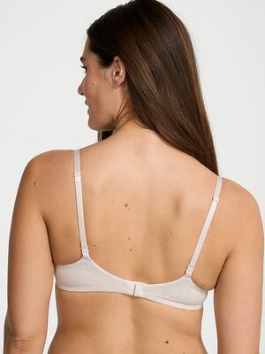 Cotton Logo Hardware Lightly Lined Wireless Bra