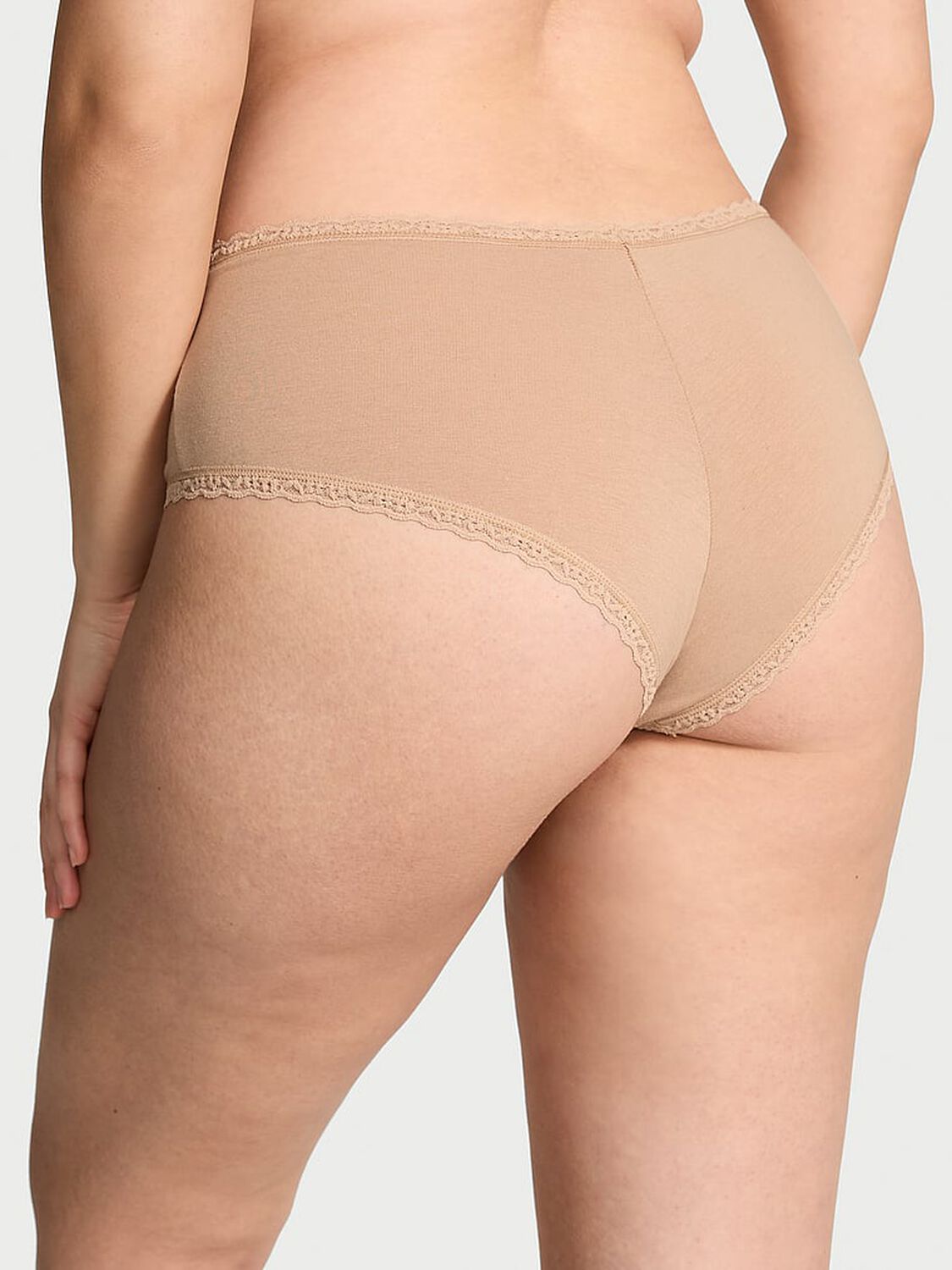 vs The Lacie Cotton Lace-Waist Cheeky Panty Praline 2 of 3 