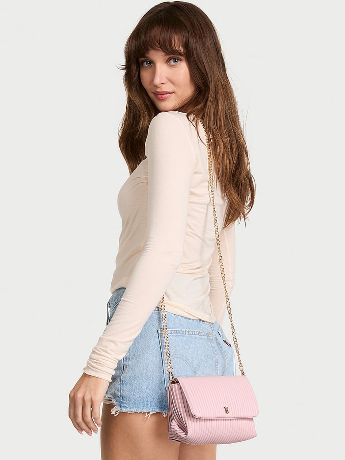 vs Victoria's Secret Mini Convertible Bag Chalk Rose 4 of 4 
