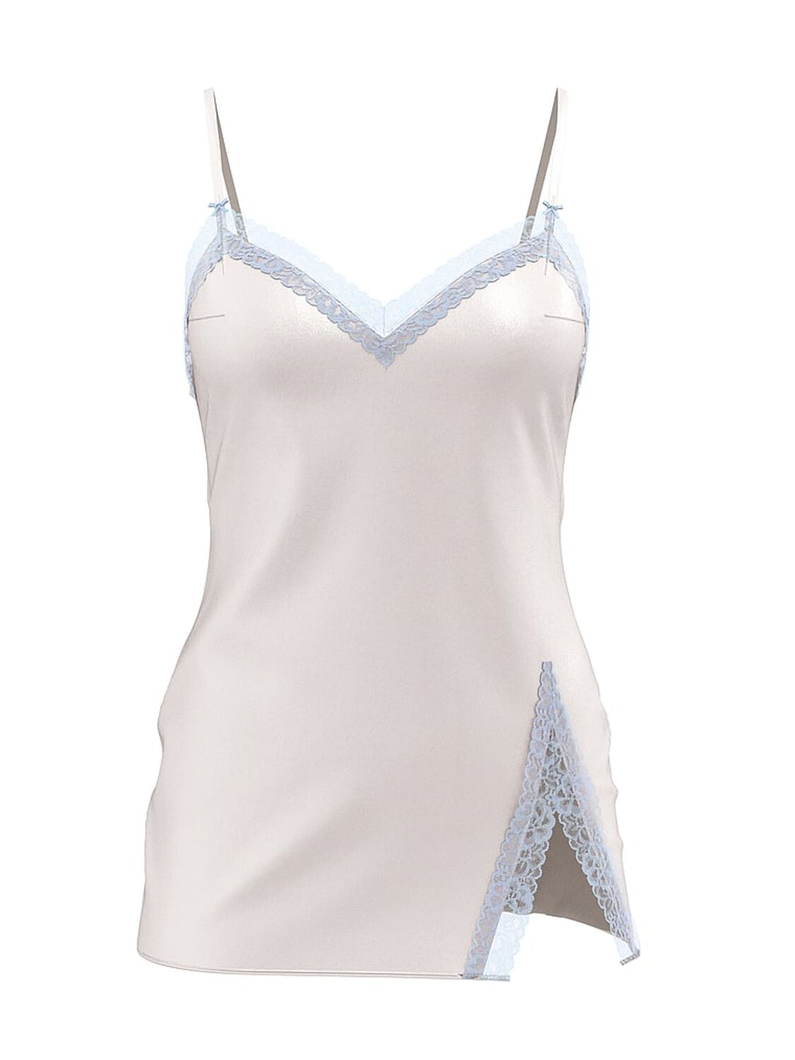 vs Victoria's Secret Tease Satin Lace-Trim Mini Slip 3 of 4 