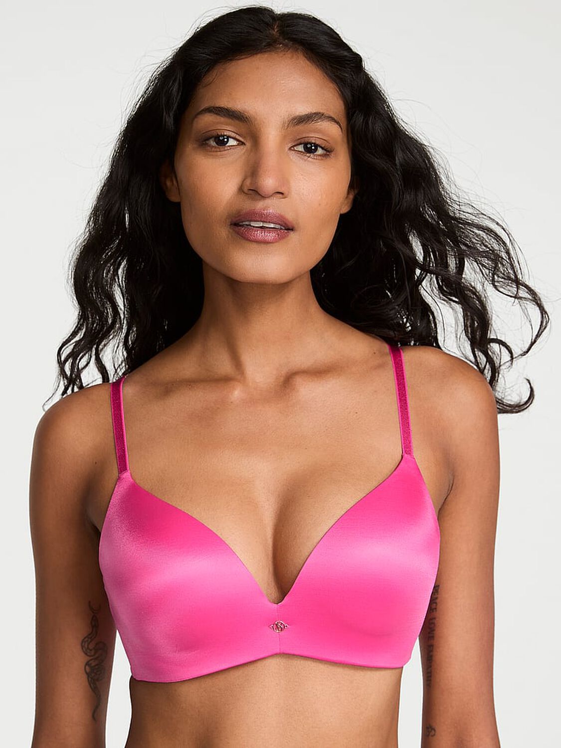 vs Very Sexy So Obsessed Smooth Wireless Push-Up Bra Ultra Pink 1 of 2 