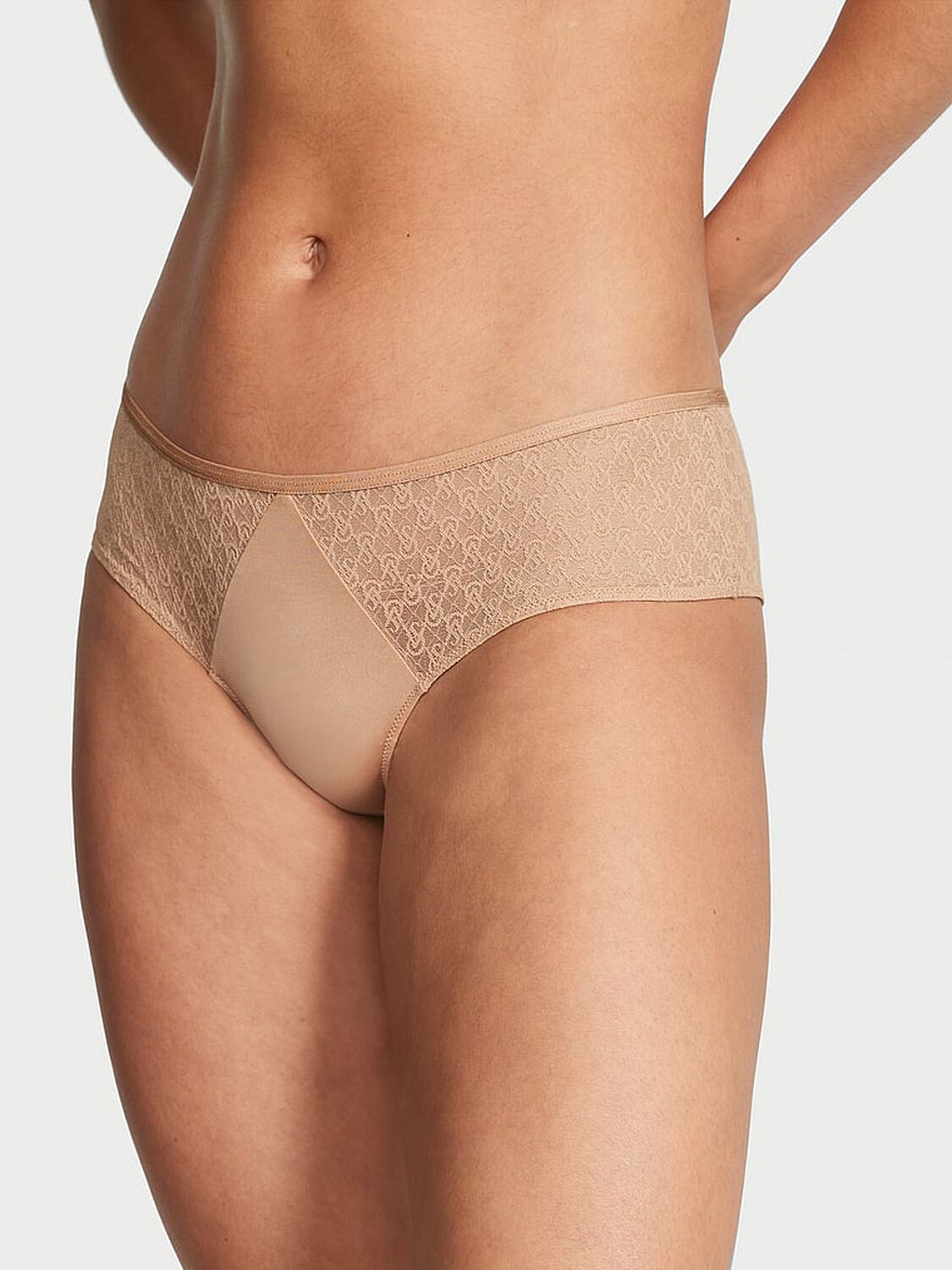 vs Very Sexy Icon by Victoria's Secret Icon Lace Cheeky Panty Praline 1 of 4 
