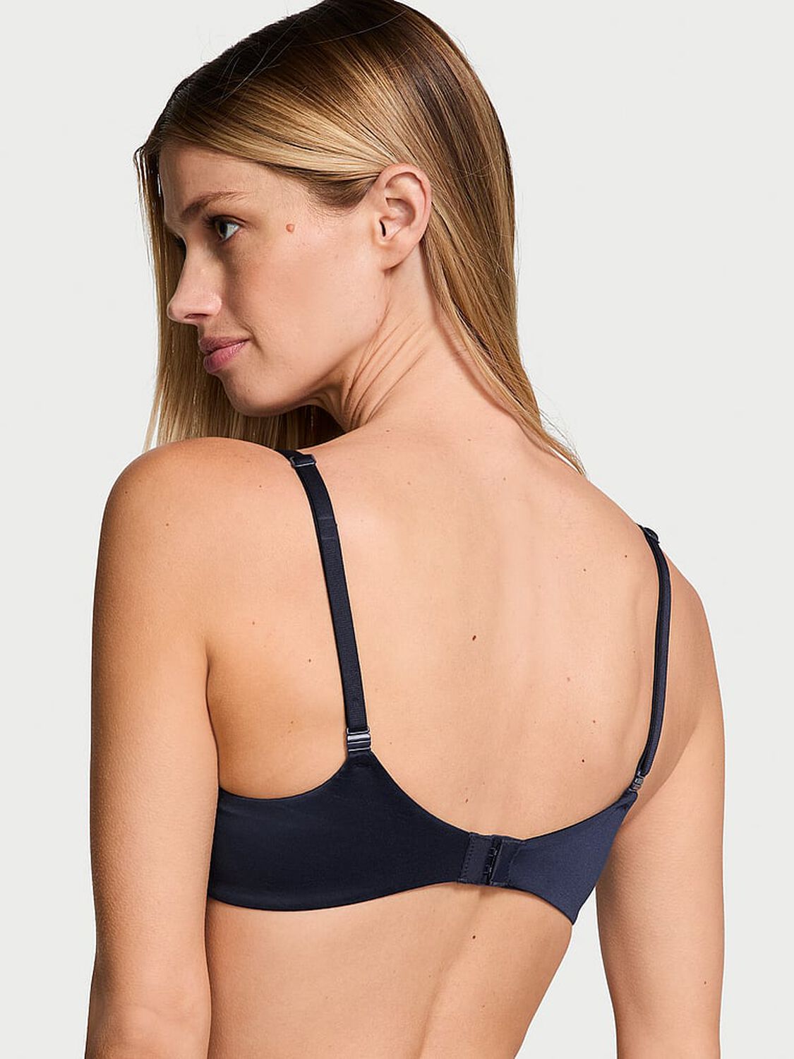 vs Body By Victoria Lightly Lined Smooth Demi Bra Noir Navy 2 of 3 