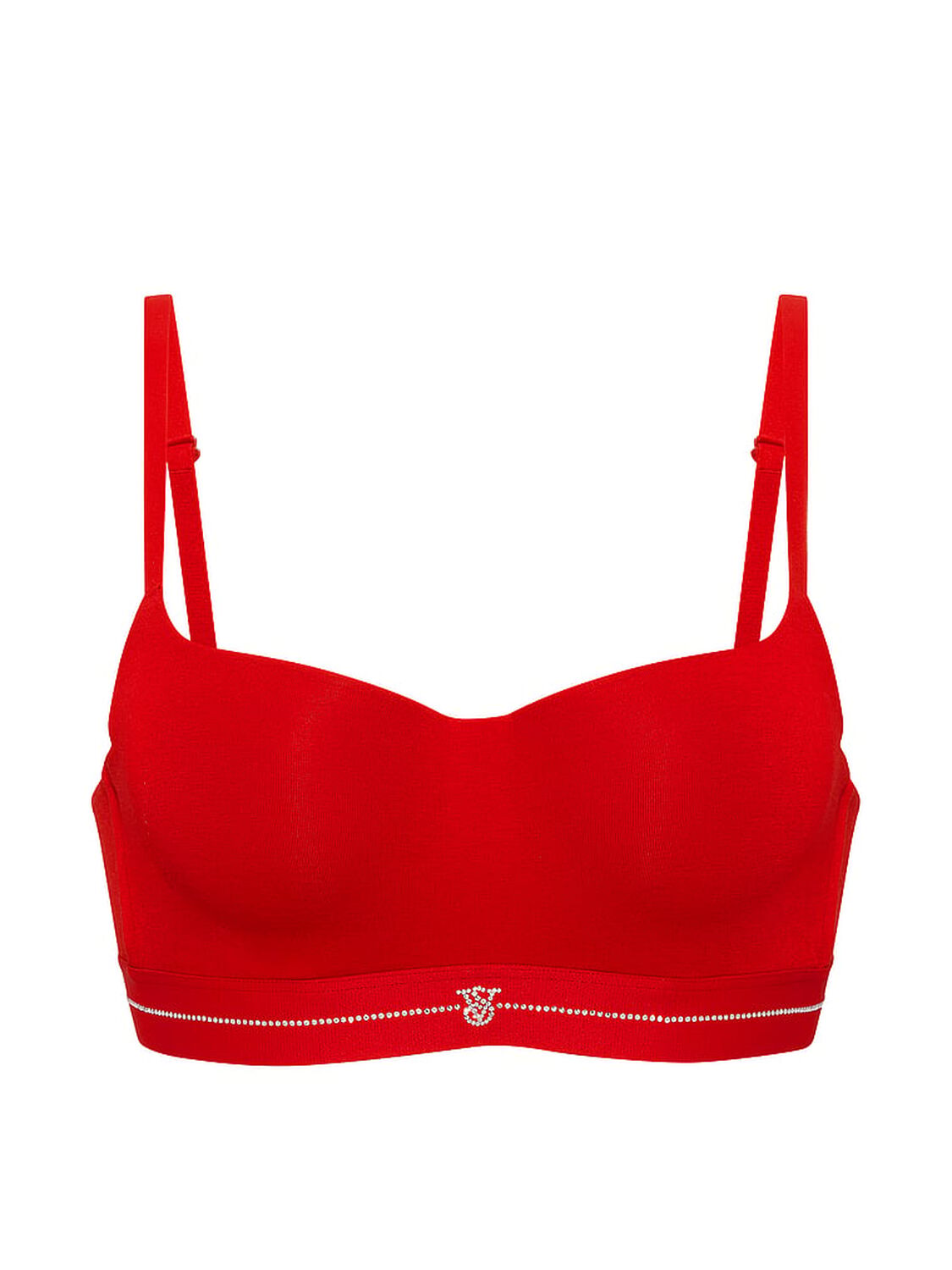 vs The T-Shirt Signature Shine Cotton Lightly Lined Balconette Bra Lipstick 3 of 3 