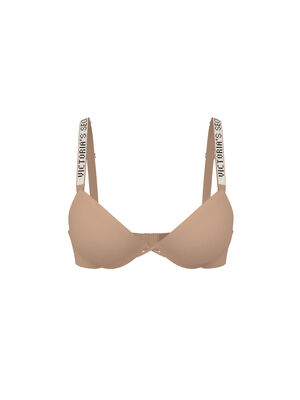 Sunset Ombre Shine Strap Lightly Lined Low-Cut Demi Bra