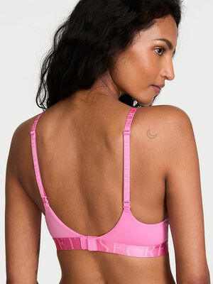 Perfect Shape Cotton Exploded Logo Push-Up Bra