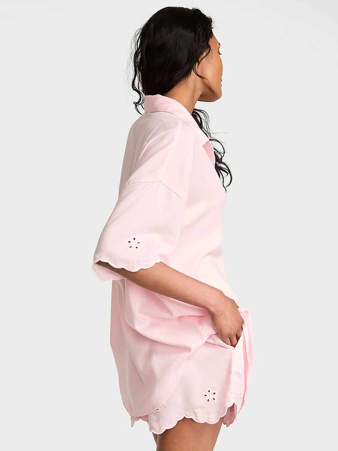 vs Victoria's Secret Modal-Cotton Short Pajama Set Angel Pink 2 of 4 