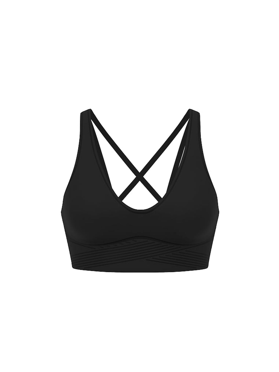 vs Vsx VSX Elevate™ Refined Contours Plunge Sports Bra Black 3 of 3 