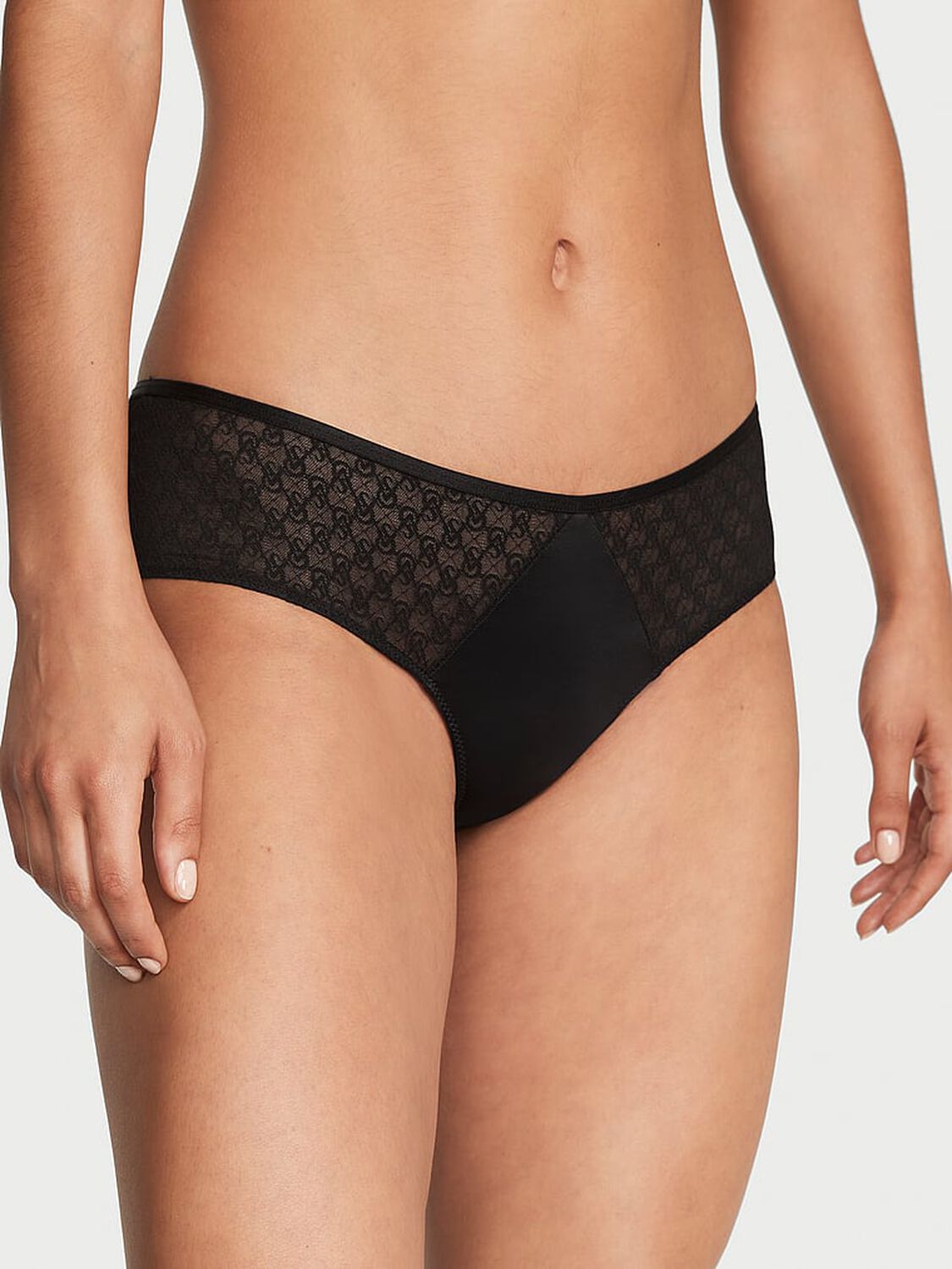 vs Very Sexy Icon by Victoria's Secret Icon Lace Cheeky Panty Black 1 of 4 