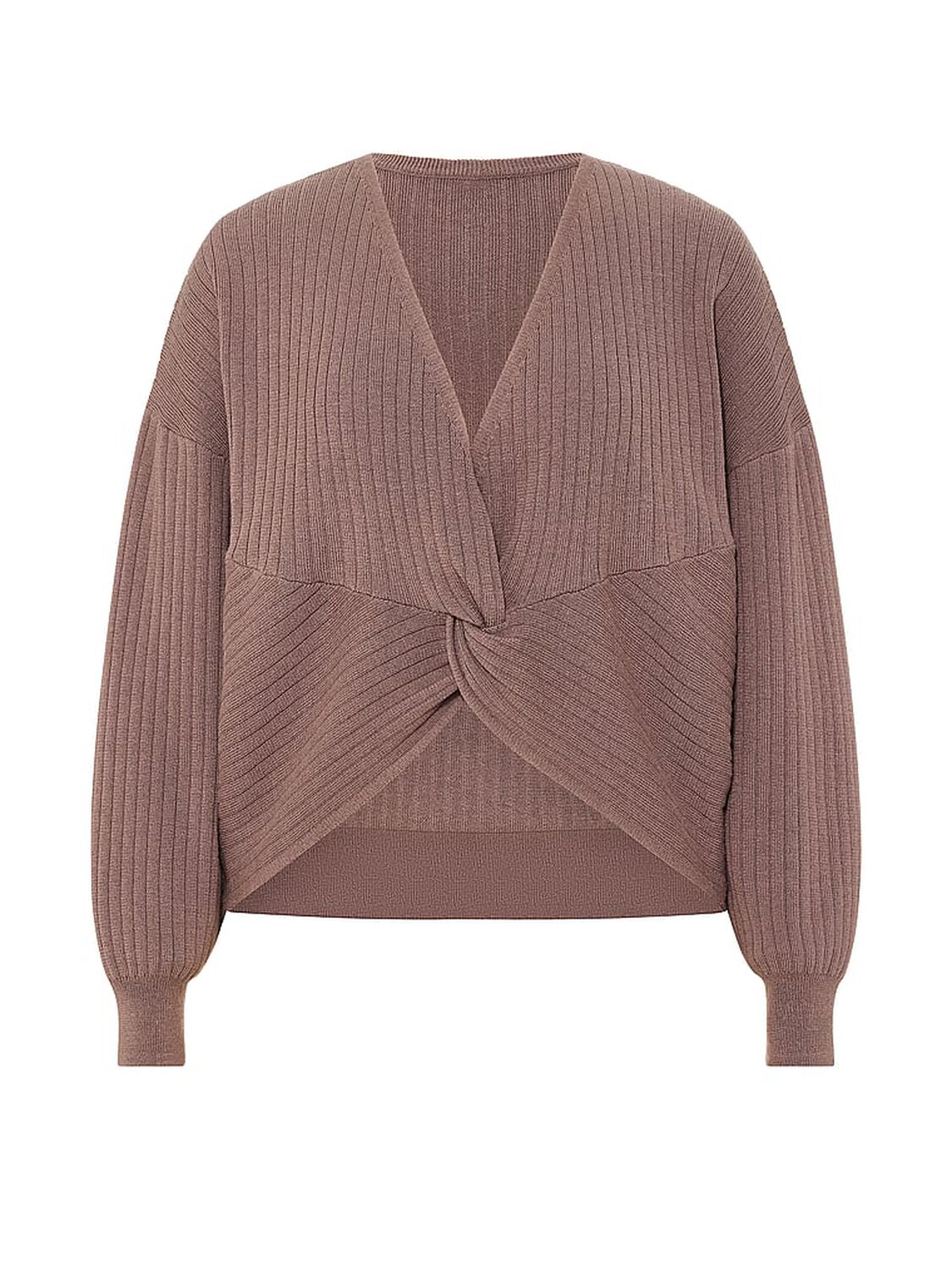 vs Vsx Twist Rib Knit Crop Sweater Cloudy Grey 3 of 3 