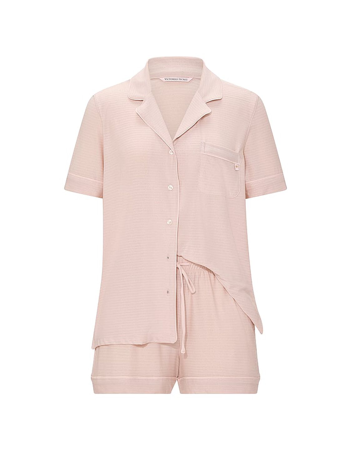 vs Victoria's Secret SoSoft&trade; Modal Short Pajama Set Sheer Blush Shimmer Stripes 3 of 4 