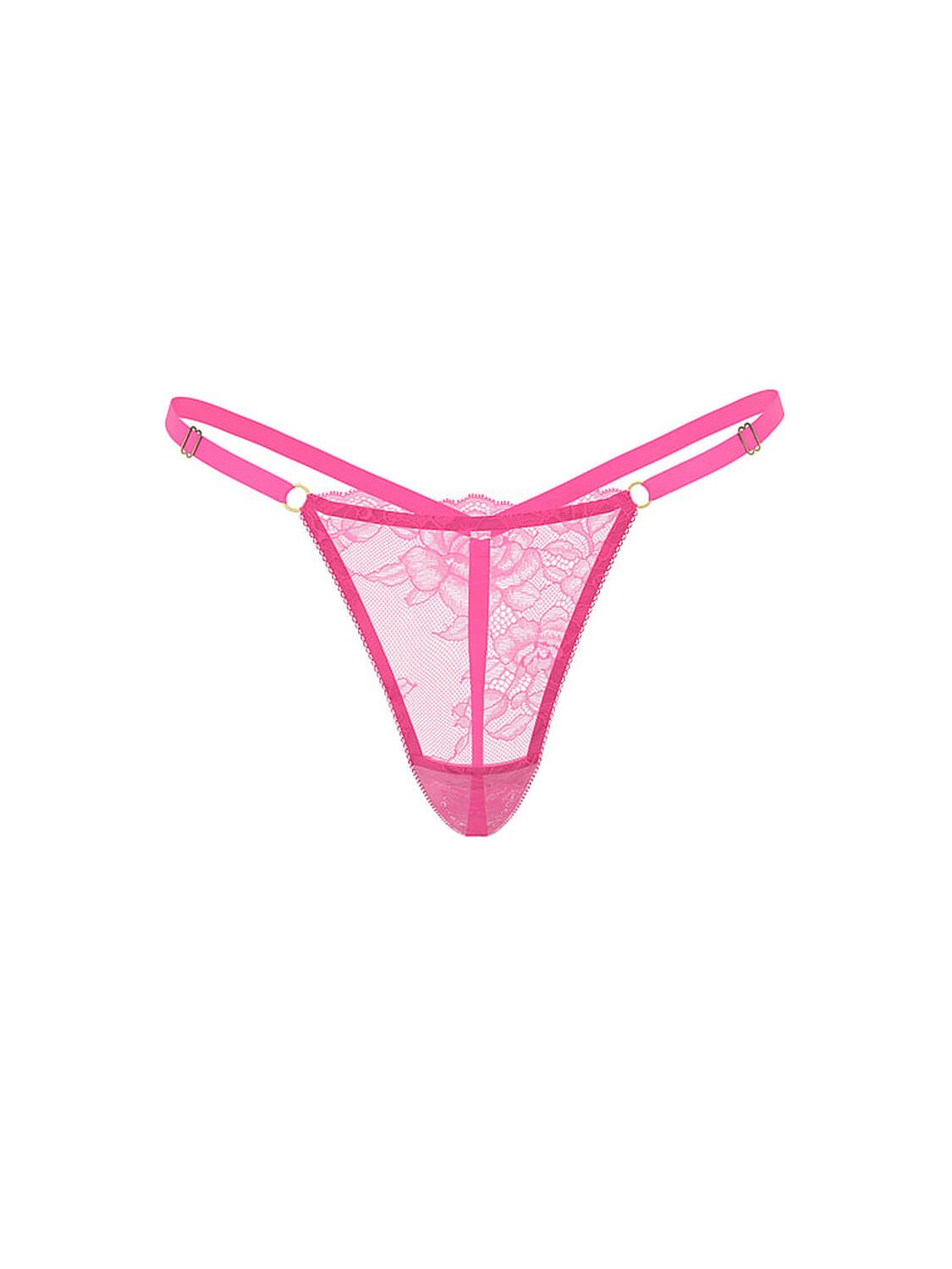 vs Very Sexy Rose Lace Adjustable V-String Panty Ultra Pink 3 of 3 