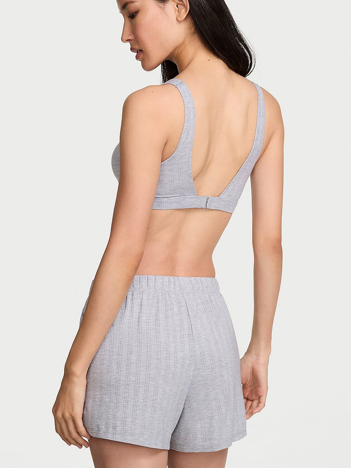 vs Victoria's Secret SoSoft&trade; Modal Ultra-Fine Shorts Medium Heather Grey 2 of 3 