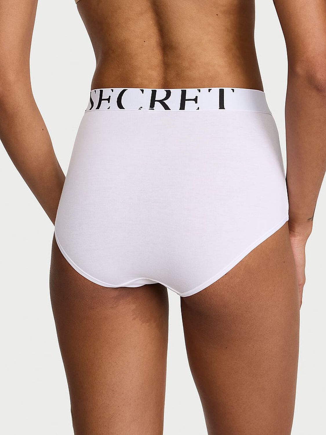 vs Cotton Exploded Logo Cotton Modern Brief Panty White 2 of 3 