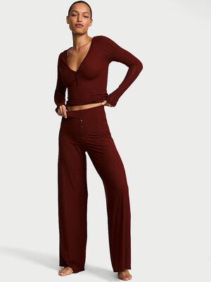 SoSoft&trade; Modal Ultra-Fine Henley Top & Pant Set