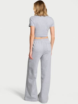 Effortless Fleece Wide-Leg Sweatpant
