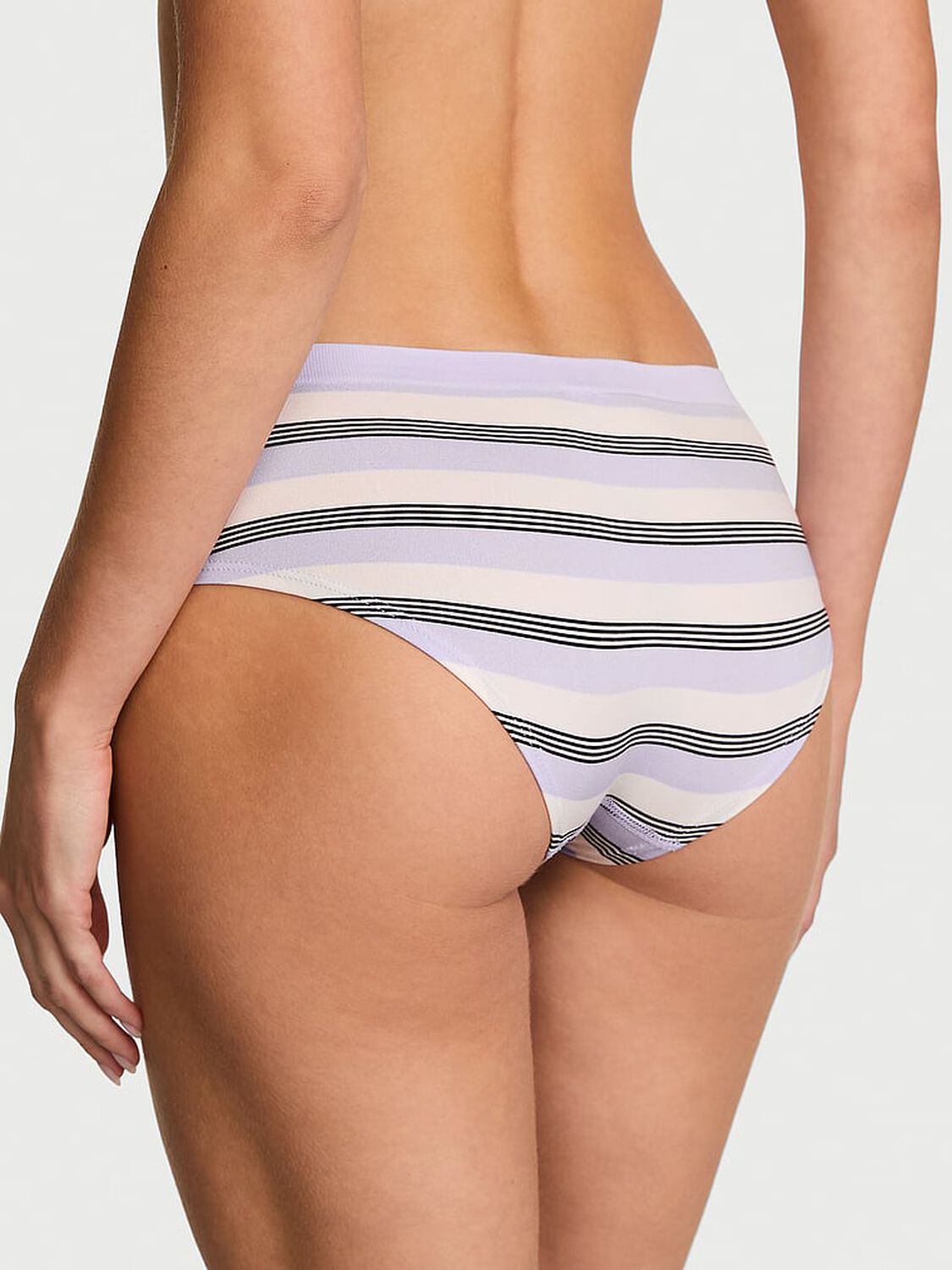 vs Seamless Seamless Stripe Hiphugger Panty Icy Lavender Stripes 2 of 3 