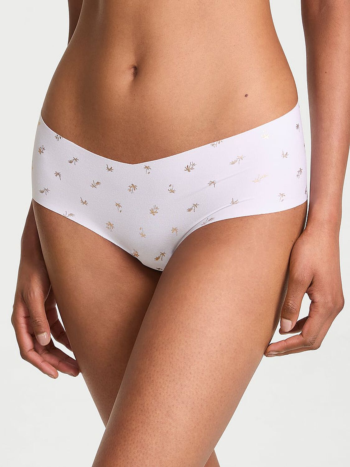 vs No-Show No-Show Cheeky Panty White Palm 1 of 3 