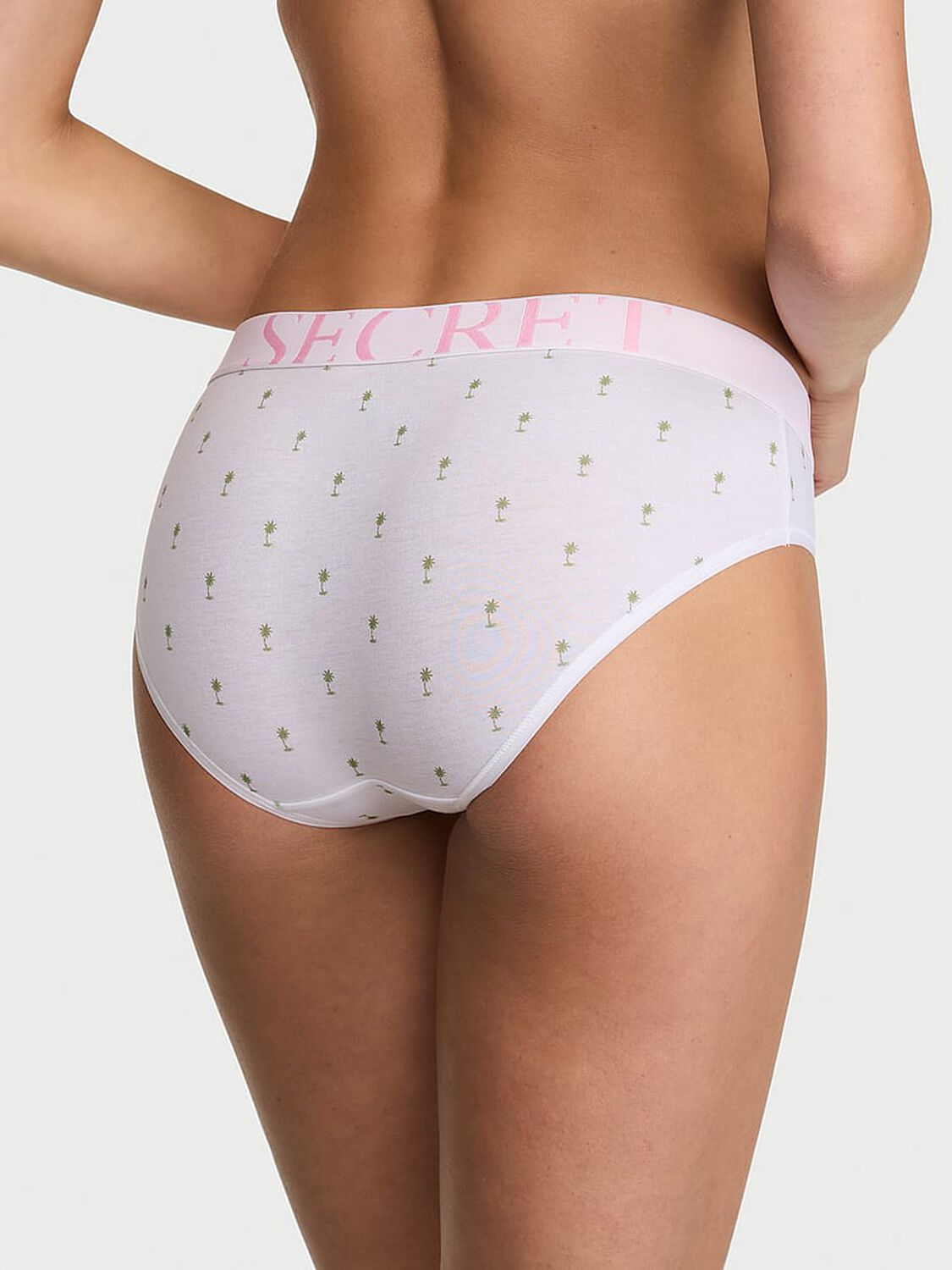 vs Cotton Exploded Logo Cotton Hiphugger Panty White 2 of 4 