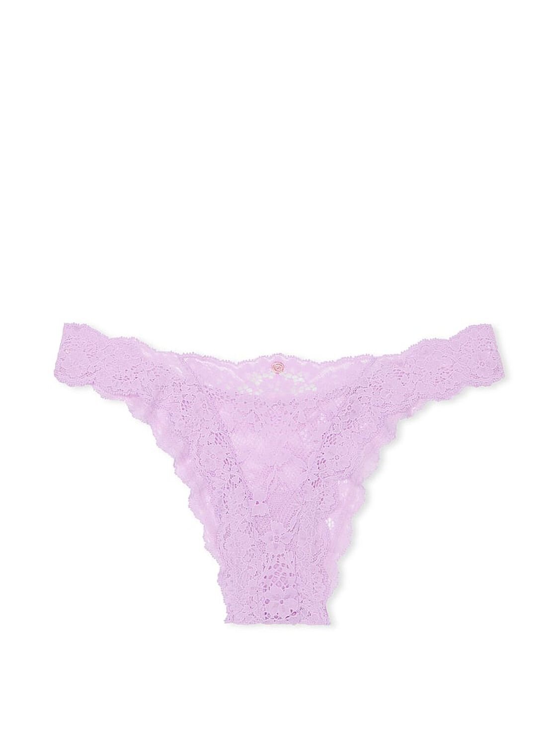 vs Dream Angels Lace Brazilian Panty Silky Lilac 3 of 4 
