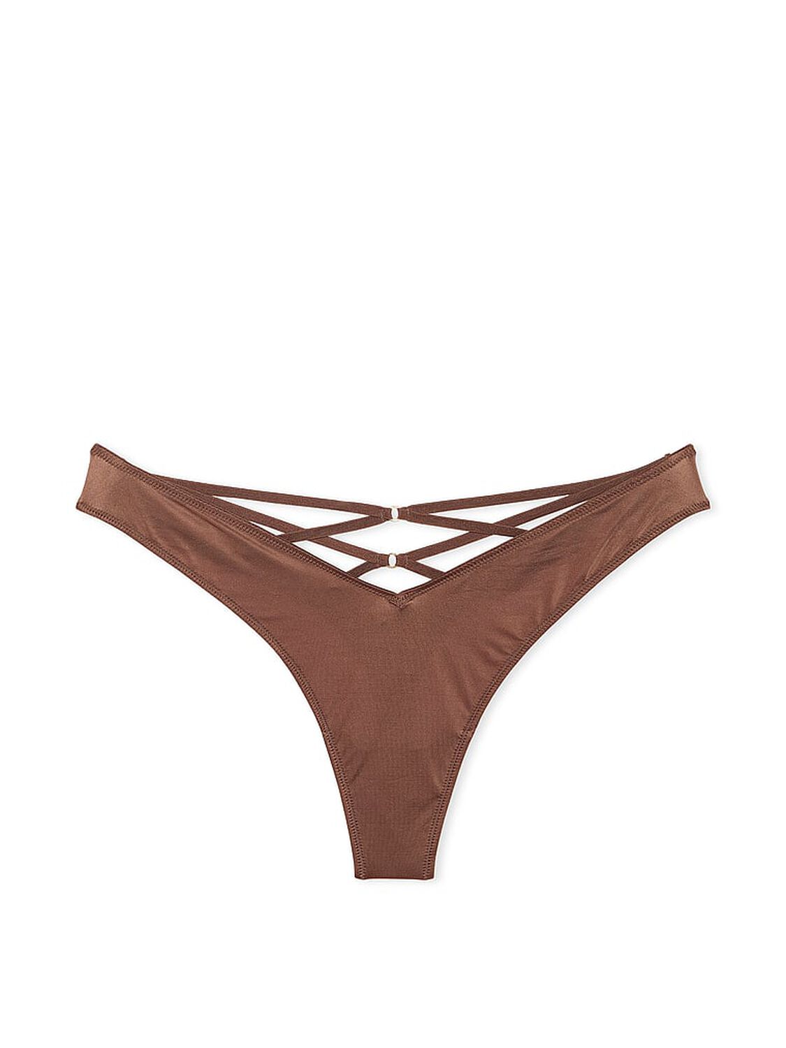 vs Very Sexy Strappy-Back High-Leg Thong Panty Mousse 3 of 3 