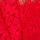 Lace Brazilian Panty, Bright Vermillion, swatch