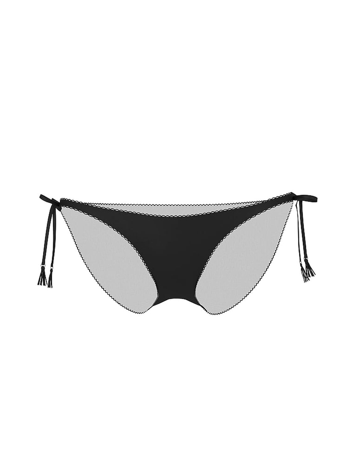 vs Very Sexy Electric Orchid Satin Side-Tie Cheeky Panty Black 3 of 3 