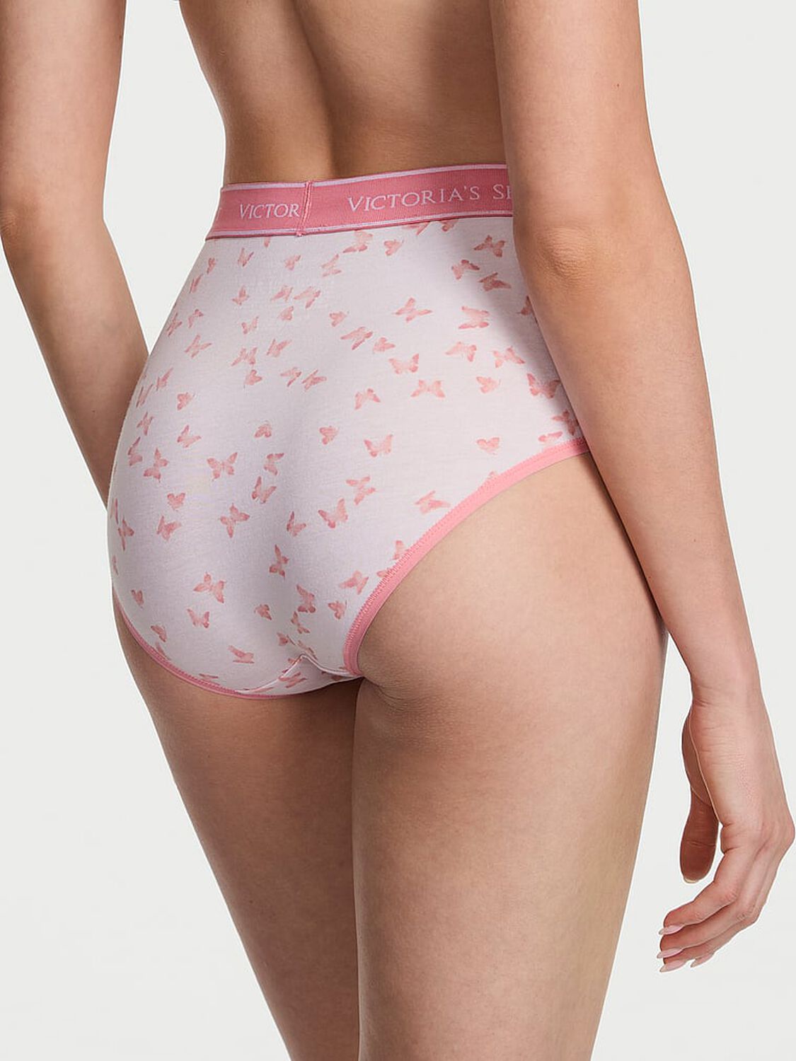 vs Cotton Logo Cotton Modern Brief Panty Blue Butterflies 2 of 2 