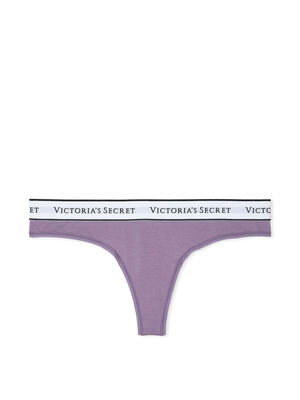Logo Cotton Thong Panty