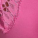 Lace-Trim Brazilian Panty, Rose Garden, swatch