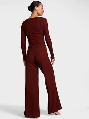 SoSoft&trade; Modal Ultra-Fine Henley Top & Pant Set