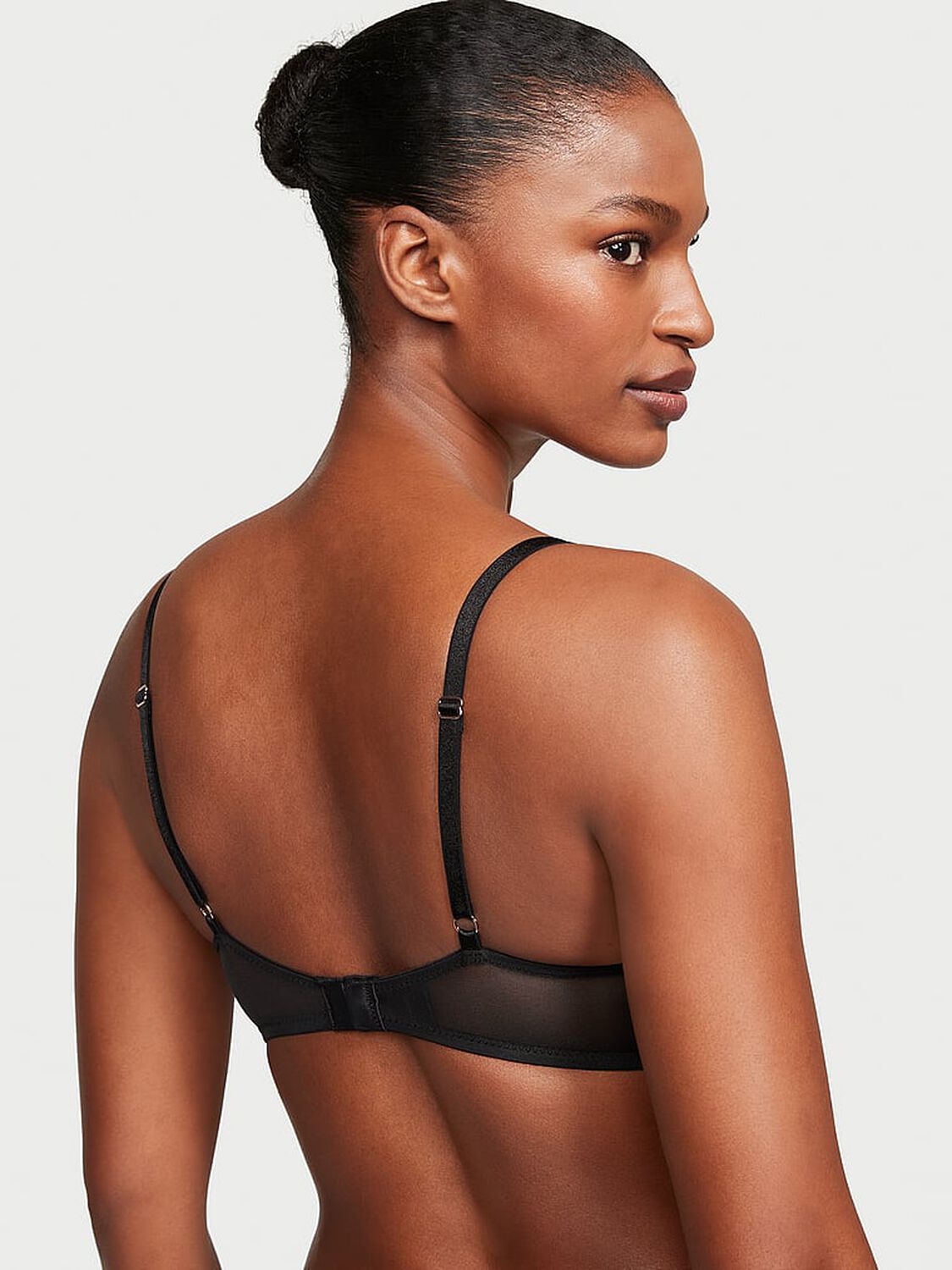 vs Dream Angels Lace Lightly Lined Demi Bra 2 of 4 