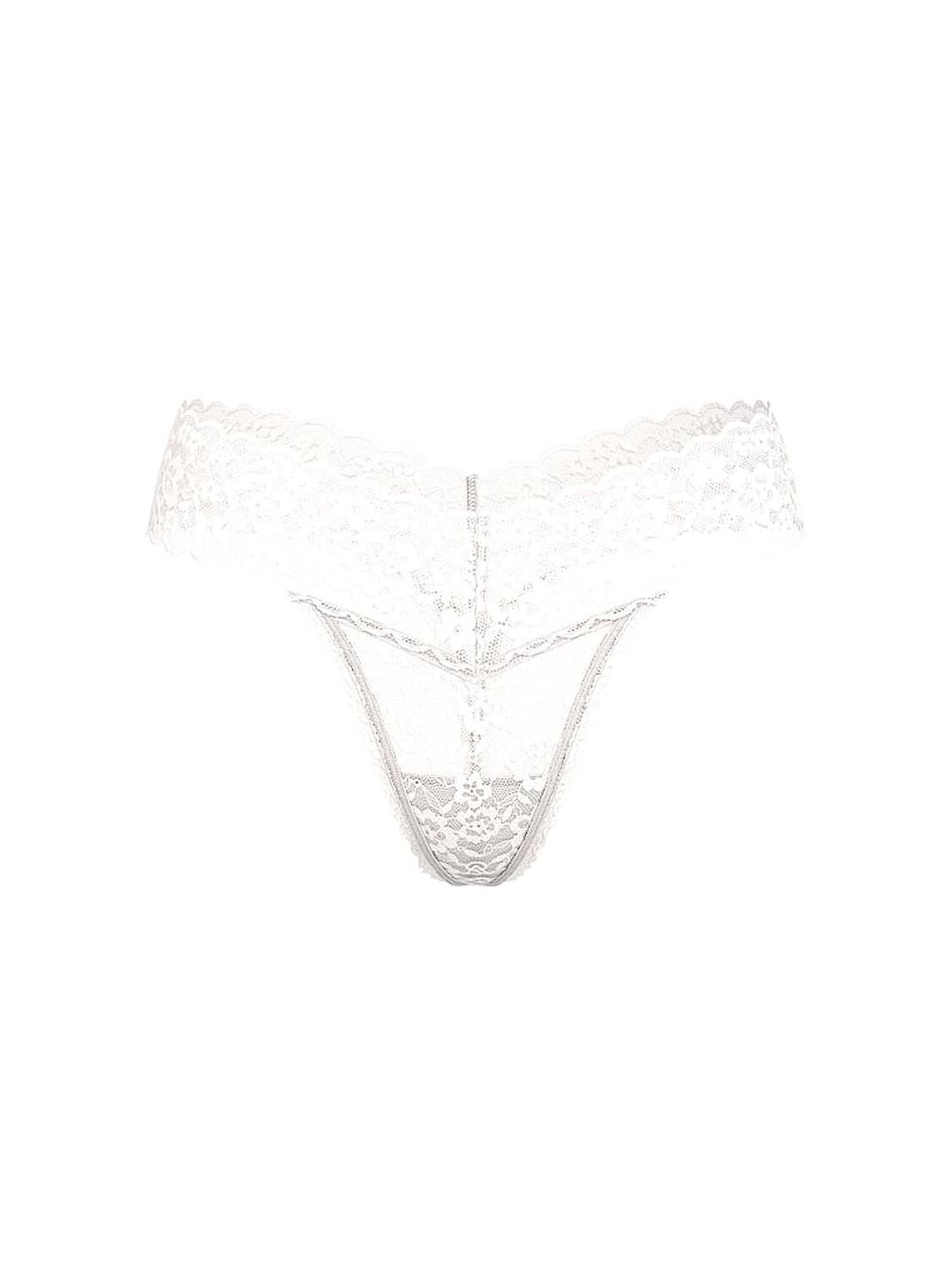 vs The Lacie Blossom Lace Thong Panty Coconut White 3 of 3 
