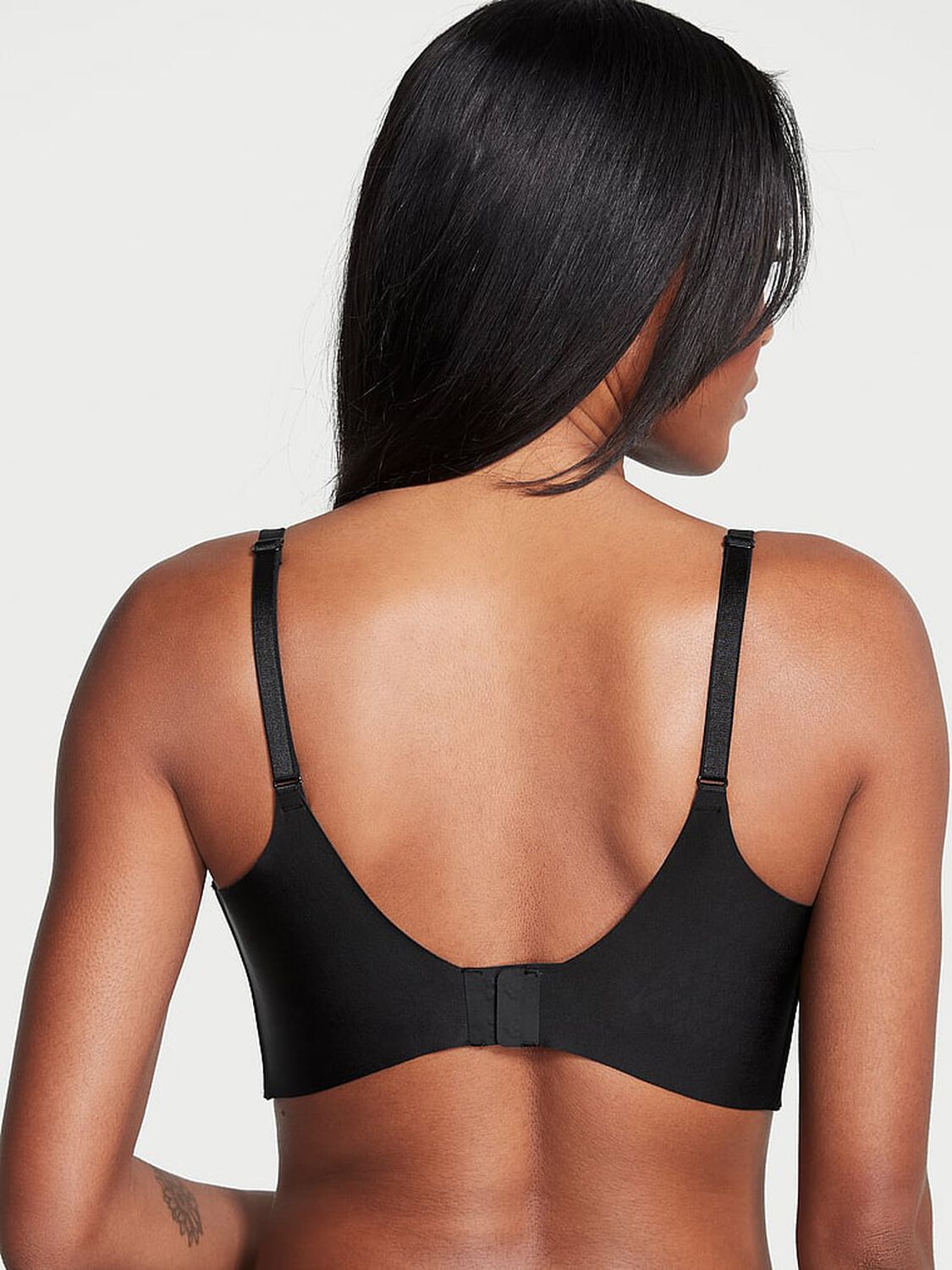 vs Victoria's Secret Bare Plunge Low-Back Bra Black 2 of 3 